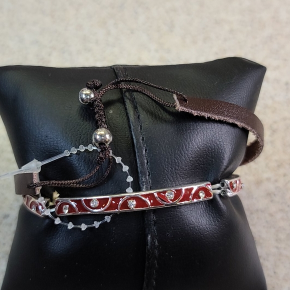 ALABAMA FANS 2 Bracelets Roll Tide. Red/ Brown - Picture 2 of 6